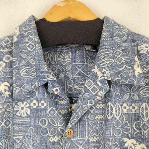 オーシャンパシフィック Ocean Pacific 90-00S 総柄 S/S レーヨン混 開襟シャツ メンズ