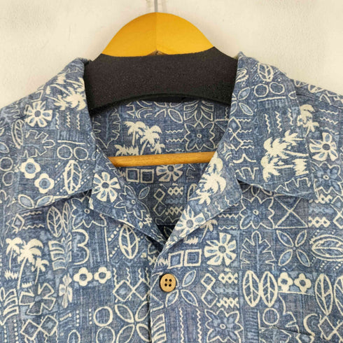 オーシャンパシフィック Ocean Pacific 90-00S 総柄 S/S レーヨン混 開襟シャツ メンズ