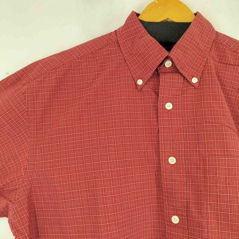 ノーティカ NAUTICA SANDED POPLIN S/S BD チェックシャツ メンズ JPN:L
