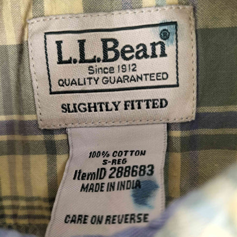 エルエルビーン L.L.Bean S/Sチェックシャツ メンズ S/REG