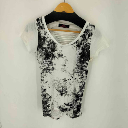 REVIL BY GHOST OF HARLEM 両面プリント S/S Tシャツ Y2K レディース FREE