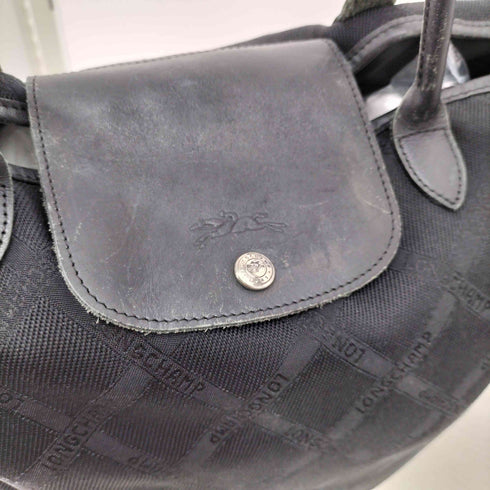 ロンシャン LONGCHAMP ロゴ総柄デザイントートバック レディース