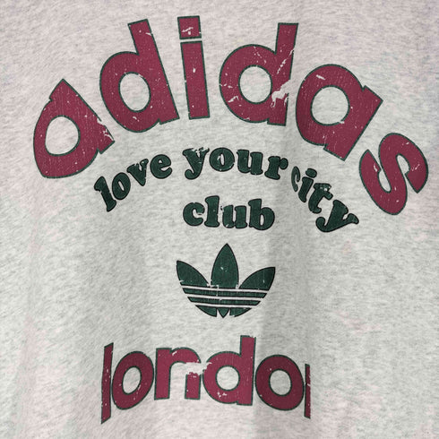 アディダスオリジナルス adidas Originals Love Your City club LONDON ロゴ プリント クルーネックスウェット メンズ import:M