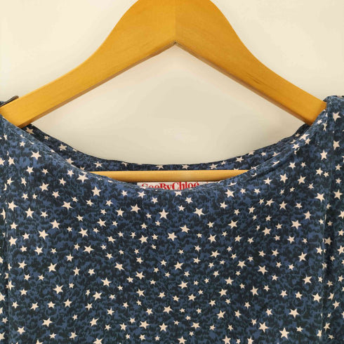 シーバイクロエ SEE BY CHLOE スタープリントチュニックブラウス レディース F34