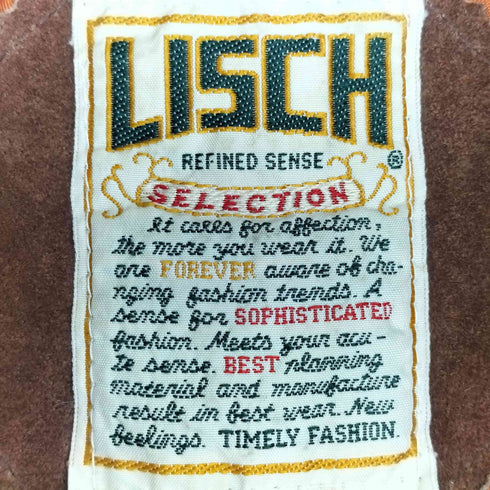 LISCH 豚革 スエード ダブルライダース メンズ FREE