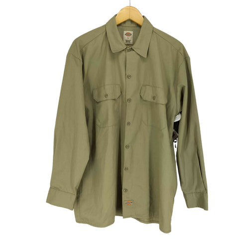 ディッキーズ Dickies フラップポケットワークシャツ メンズ L