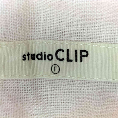 スタジオクリップ Studio Clip 23ss リネン100カラーシャツワンピース レディース FREE