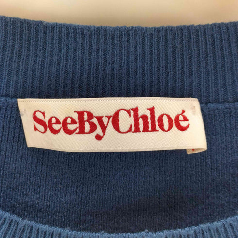 シーバイクロエ SEE BY CHLOE ボーダーニットワンピース レディース
