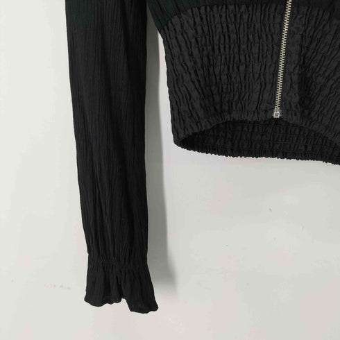 ザラ ZARA フロントフリルジップブラウス レディース import:XS
