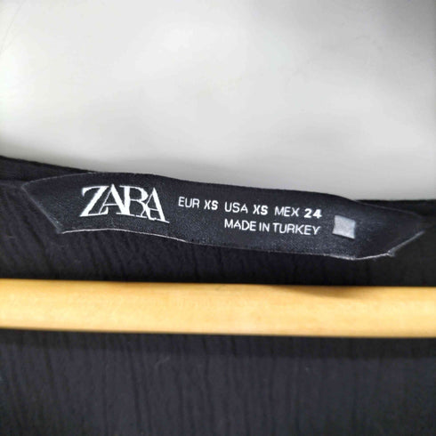 ザラ ZARA フロントフリルジップブラウス レディース import:XS