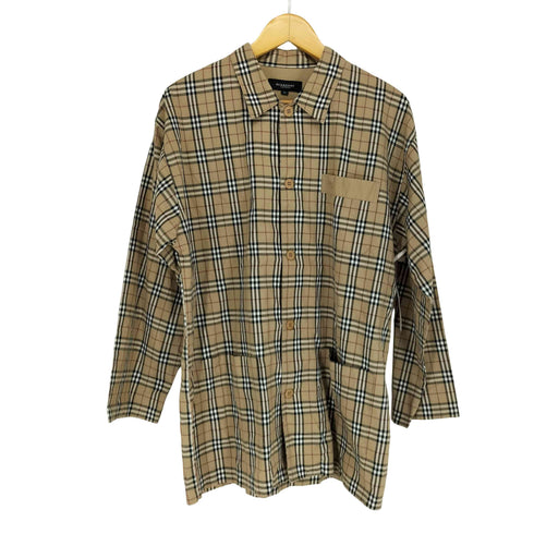 バーバリーロンドン BURBERRY LONDON ノヴァチェック ロゴ刺繍パジャマシャツ シャツジャケット メンズ M