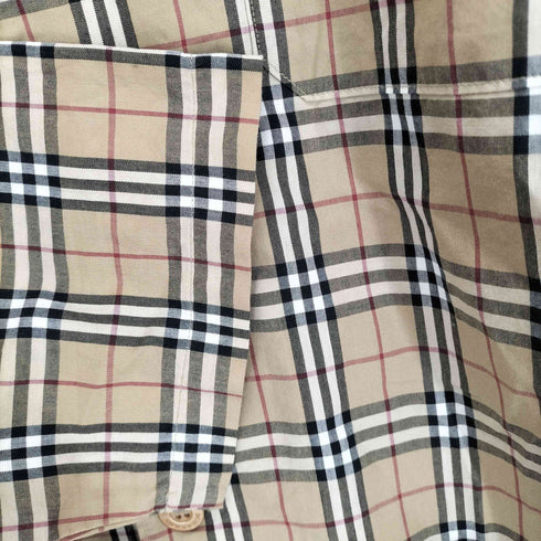 バーバリーロンドン BURBERRY LONDON ノヴァチェック ロゴ刺繍パジャマシャツ シャツジャケット メンズ M