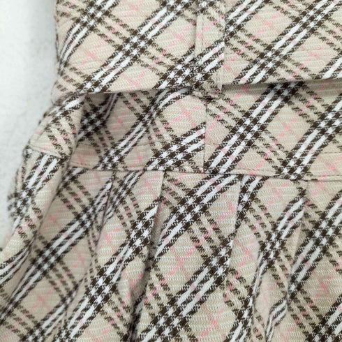 バーバリーブルーレーベル BURBERRY BLUE LABEL ノヴァチェック ベルテッドトレンチスカート レディース 36