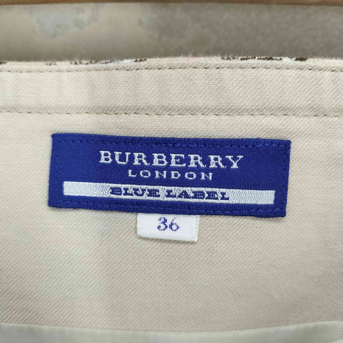 バーバリーブルーレーベル BURBERRY BLUE LABEL ノヴァチェック ベルテッドトレンチスカート レディース 36