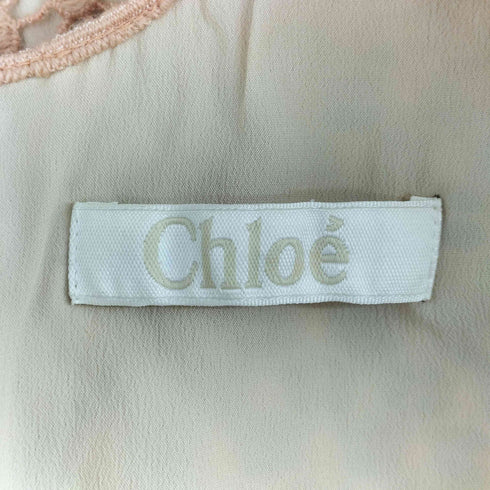 クロエ Chloe バックジップ レイヤードチュニック メッシュ レディース 34