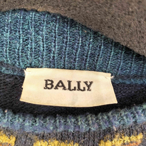 バリー BALLY アクリル混 総柄クルーネックニット メンズ 50