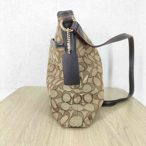 コーチ COACH シグネチャーロゴ キャンバスショルダーバッグ レディース