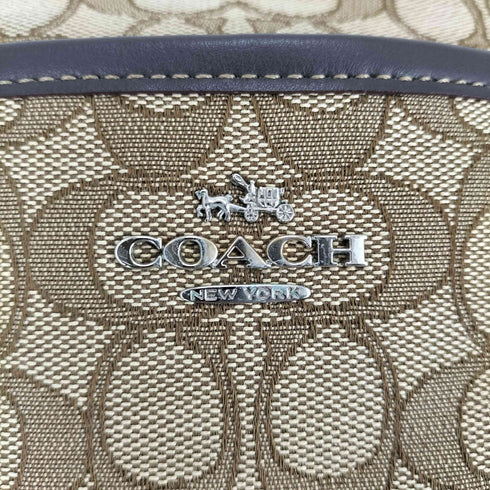コーチ COACH シグネチャーロゴ キャンバスショルダーバッグ レディース