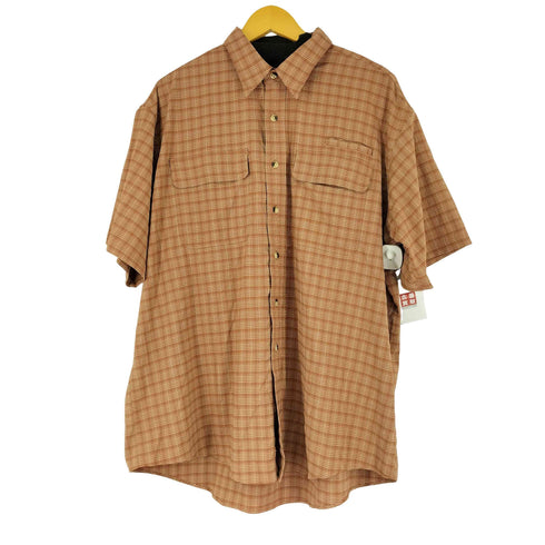 エルエルビーン L.L.Bean フラップポケット S/S チェックシャツ メンズ XL-REG