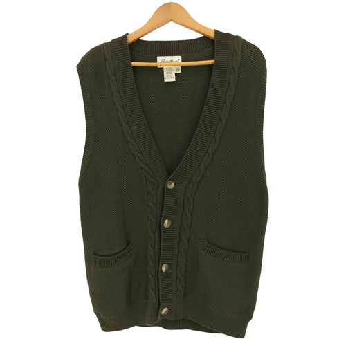 エディーバウアー Eddie Bauer 白タグ ニットベスト メンズ import:S