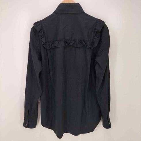 コムデギャルソンオムプリュス COMME des GARCONS HOMME PLUS 12AW Neither Man Nor Woman期 フリル 切替 レギュラーカラー シャツ AD2012 メンズ JPN:S