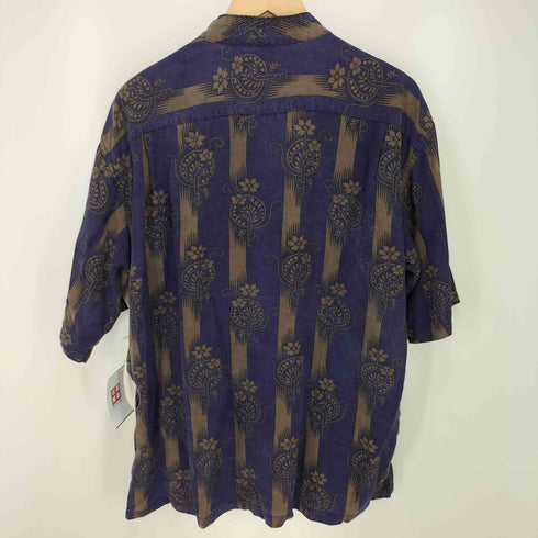 サスクワァッチファブリックス SASQUATCHfabrix. 18SS Chilling 総柄 ノーカラー スナップボタン S/S シャツ メンズ JPN:L
