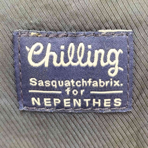 サスクワァッチファブリックス SASQUATCHfabrix. 18SS Chilling 総柄 ノーカラー スナップボタン S/S シャツ メンズ JPN:L