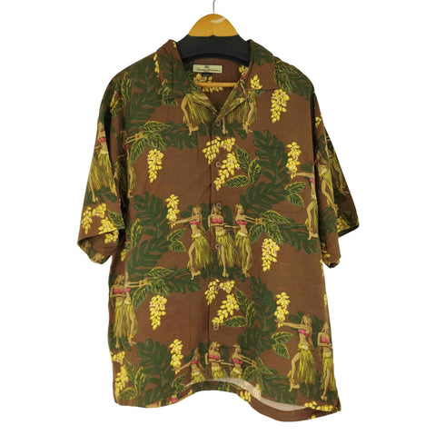 トミーバハマ Tommy Bahama S/S シルク アロハシャツ メンズ JPN:L