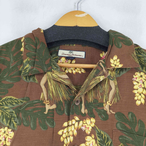 トミーバハマ Tommy Bahama S/S シルク アロハシャツ メンズ JPN:L