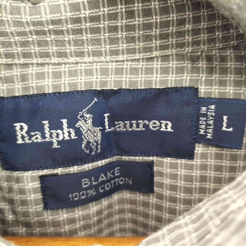 ラルフローレン RALPH LAUREN 90S BLAKE スモールポニー刺繍 S/S チェックシャツ メンズ JPN:L