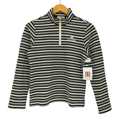 クレージュ courreges ハーフジップ ボーダー カットソー レディース JPN:40