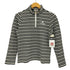クレージュ courreges ハーフジップ ボーダー カットソー レディース JPN:40