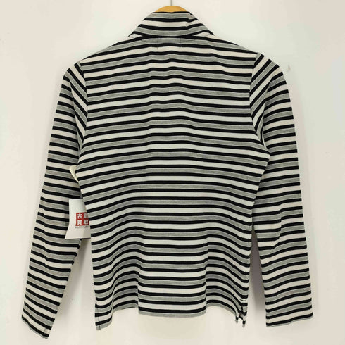 クレージュ courreges ハーフジップ ボーダー カットソー レディース JPN:40