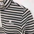 クレージュ courreges ハーフジップ ボーダー カットソー レディース JPN:40