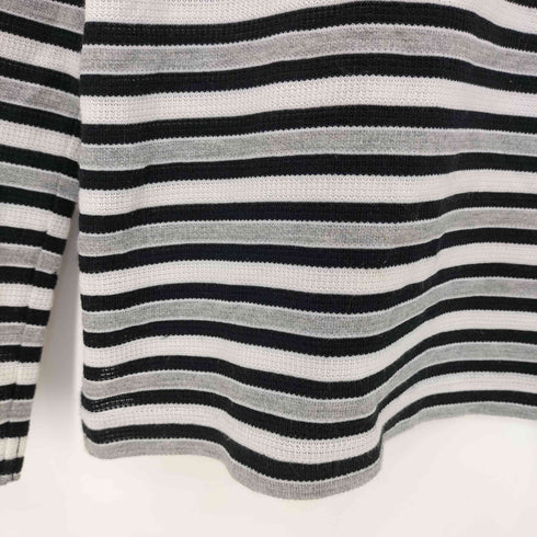 クレージュ courreges ハーフジップ ボーダー カットソー レディース JPN:40