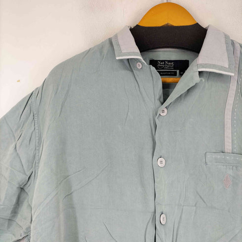ナットナスト NAT NAST S/S シルク 開襟シャツ メンズ JPN:XL