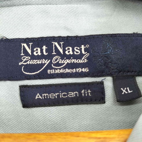 ナットナスト NAT NAST S/S シルク 開襟シャツ メンズ JPN:XL