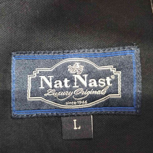 ナットナスト NAT NAST S/S ボタニカル柄 シルク混 シャツ メンズ JPN:L