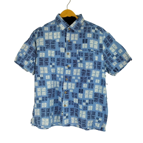 ナットナスト NAT NAST S/S ボタニカル柄 シルク混 シャツ メンズ JPN:L