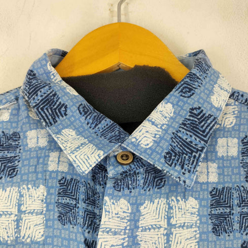 ナットナスト NAT NAST S/S ボタニカル柄 シルク混 シャツ メンズ JPN:L