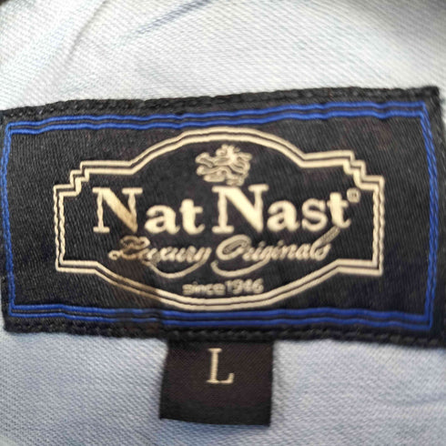 ナットナスト NAT NAST S/S ボタニカル柄 シルク混 シャツ メンズ JPN:L