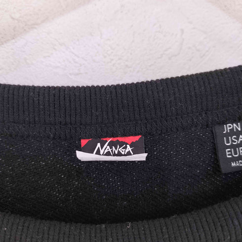 ナンガ NANGA ECO HYBRID MINI BOX LOGO EMBROIDERY SWEAT SHIRT レディース JPN:M