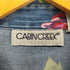 キャビンクリーク CABIN CREEK ボタニカル柄プリントデニムシャツ メンズ S