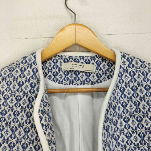 ザラ ZARA 刺繍ボタンレスコート レディース S