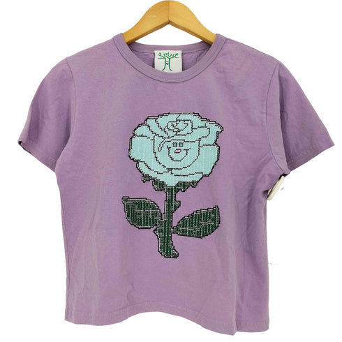 オンラインセラミックス ONLINE CERAMICS Blue Rose Smiley Baby Tee レディース import:M