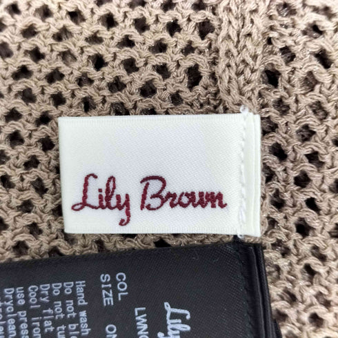 リリーブラウン Lily Brown メッシュニットワンピース レディース ONE SIZE
