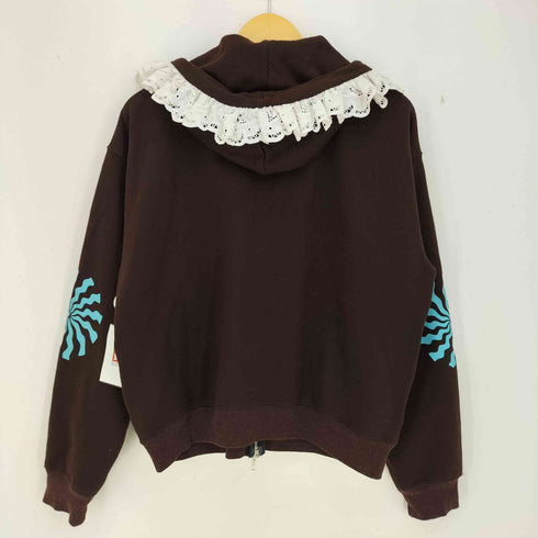 CHOPOVA LOWENA Flame Girl Frill Zip Hoodie フリル ジップパーカー レディース import:M