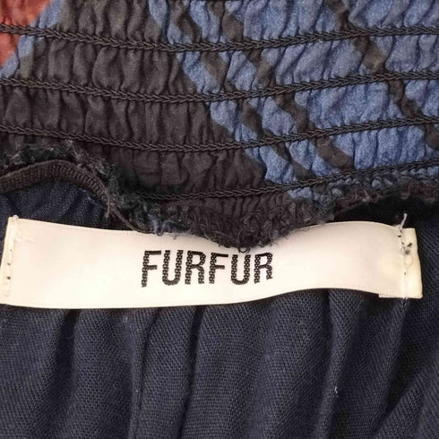 ファーファー furfur ランダムチェックボリュームスカート レディース FREE