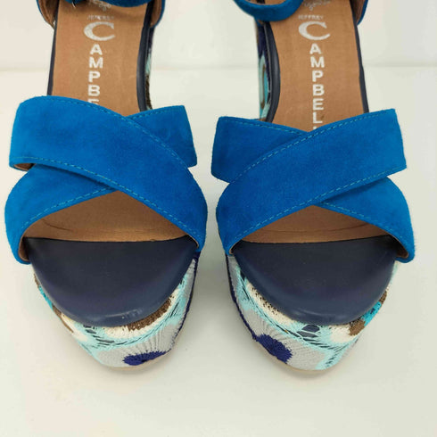 ジェフリーキャンベル Jeffrey Campbell ヒール刺繍サンダル レディース EUR:35