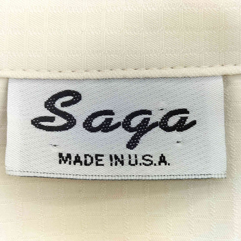 Saga USA製 オーバーサイズ オープンカラーシャツ メンズ